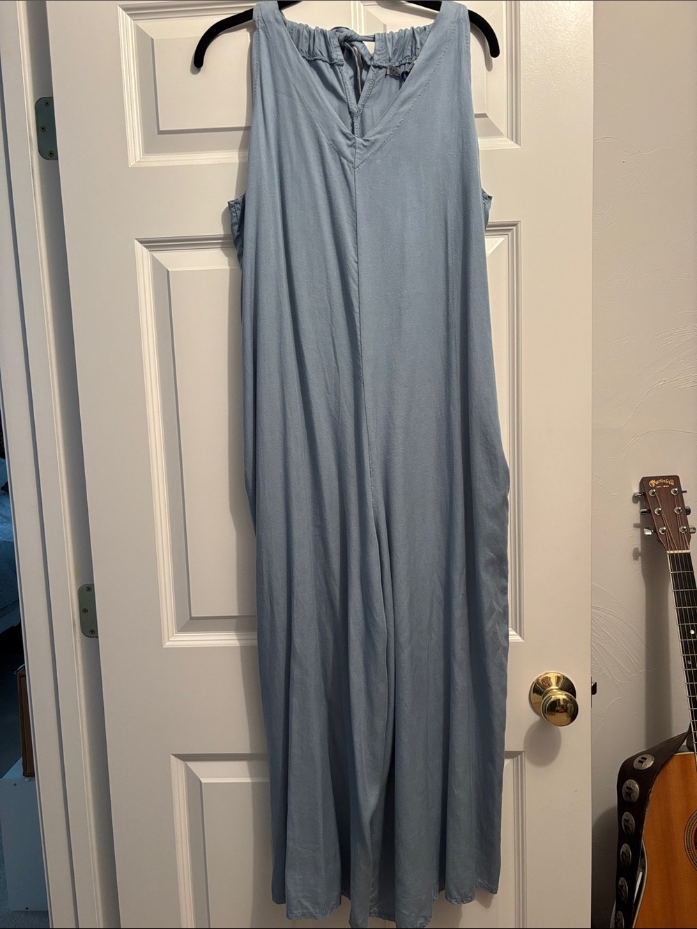 Tempo Paris Light Blue Women's Sleeveless Wide-Leg Jumpsuit Size S